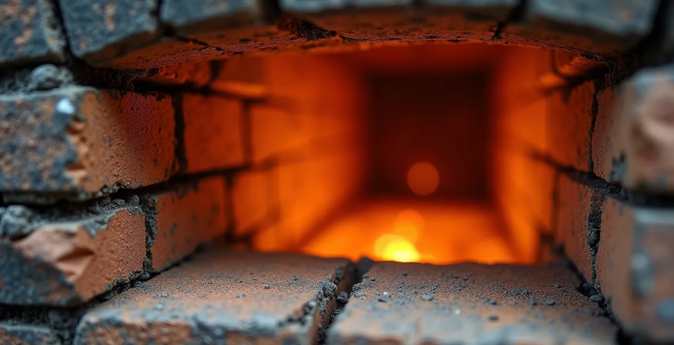 Foyer maçonné polyvalent avec zones distinctes pour barbecue et four à pizza