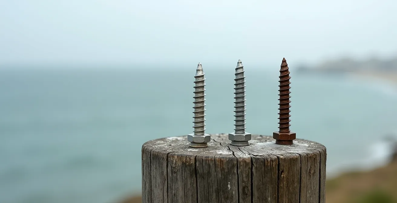 Carte des zones de corrosion sur le littoral français avec recommandations inox